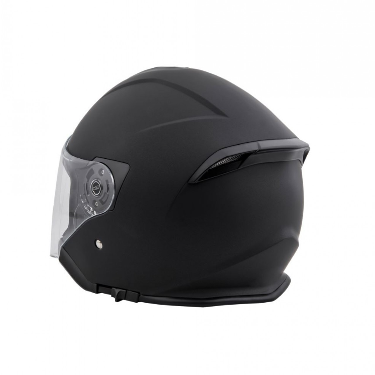 Piaggio PFJ Jet helm zwart, mat