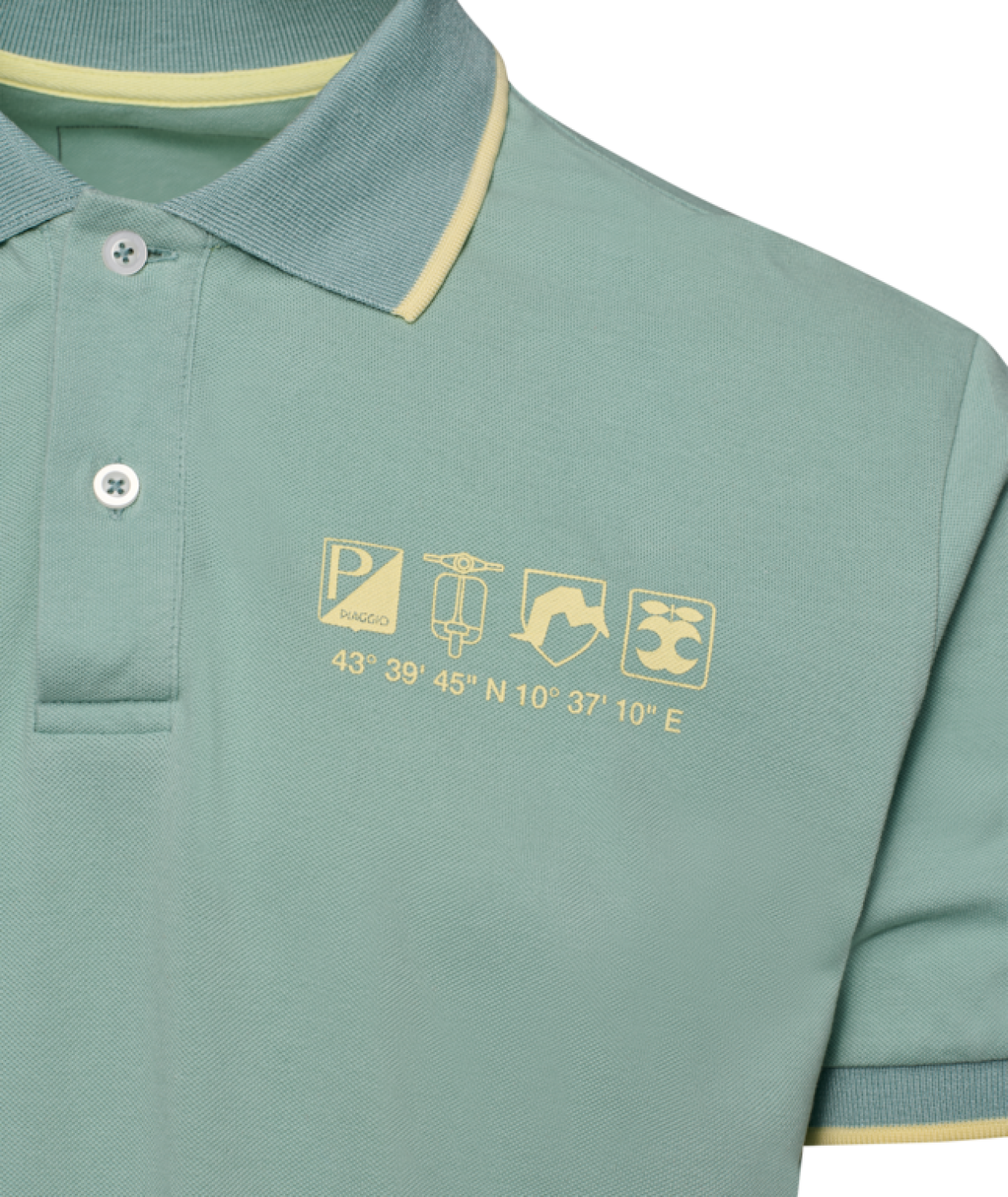 Vespa-poloshirt Origin groen DEC-collectie