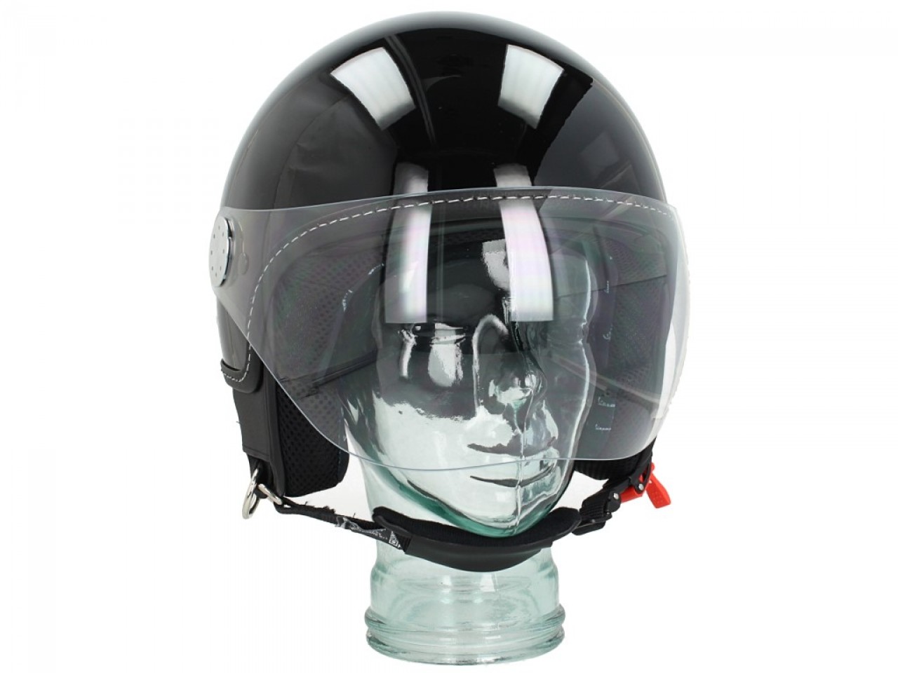 Vespa jethelm Vizier 3.0 zwart maat XS