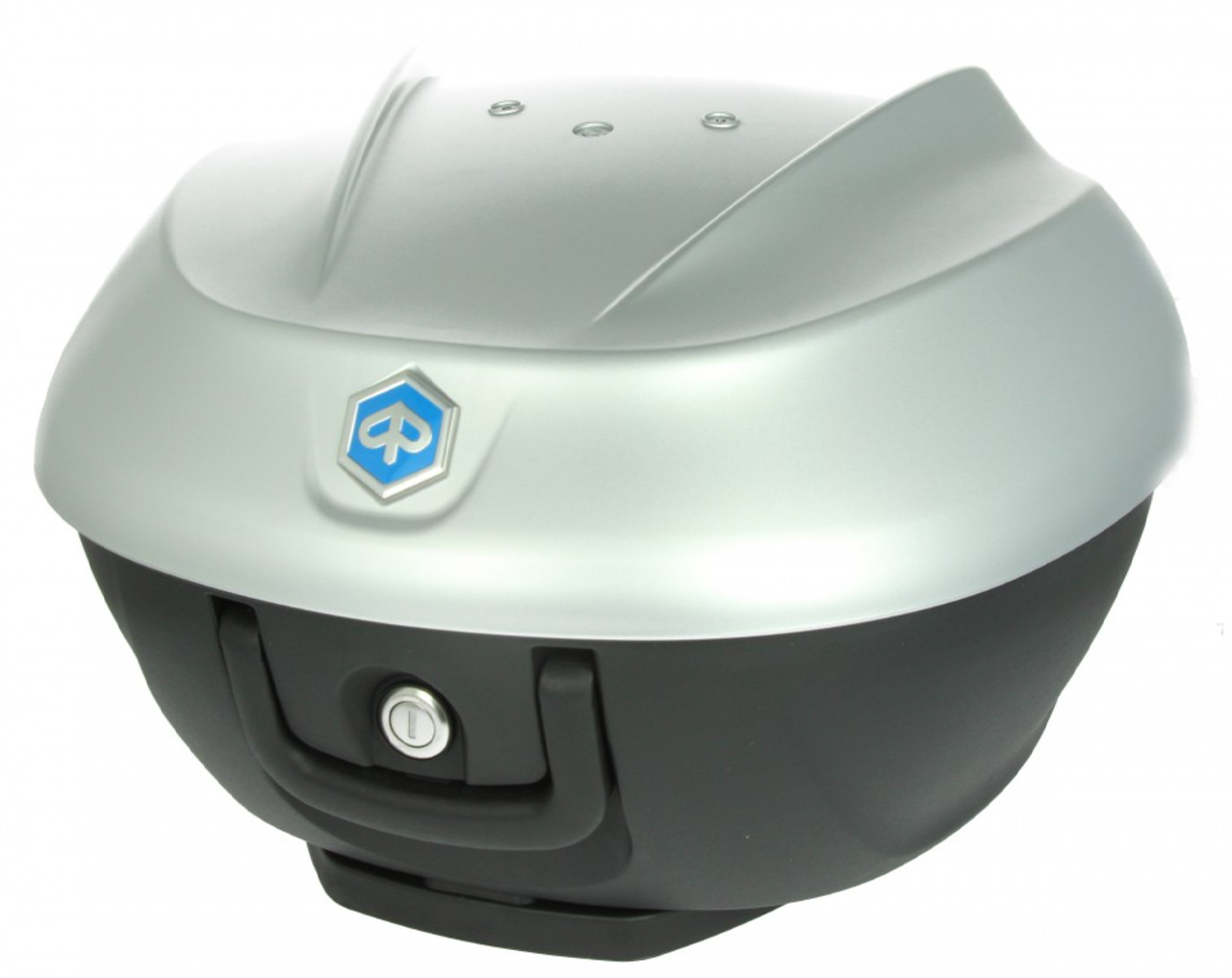 Topkoffer Kit 36 l. grijs mat 760/B Origineel Piaggio voor Beverly HPE (incl. montageplaat)