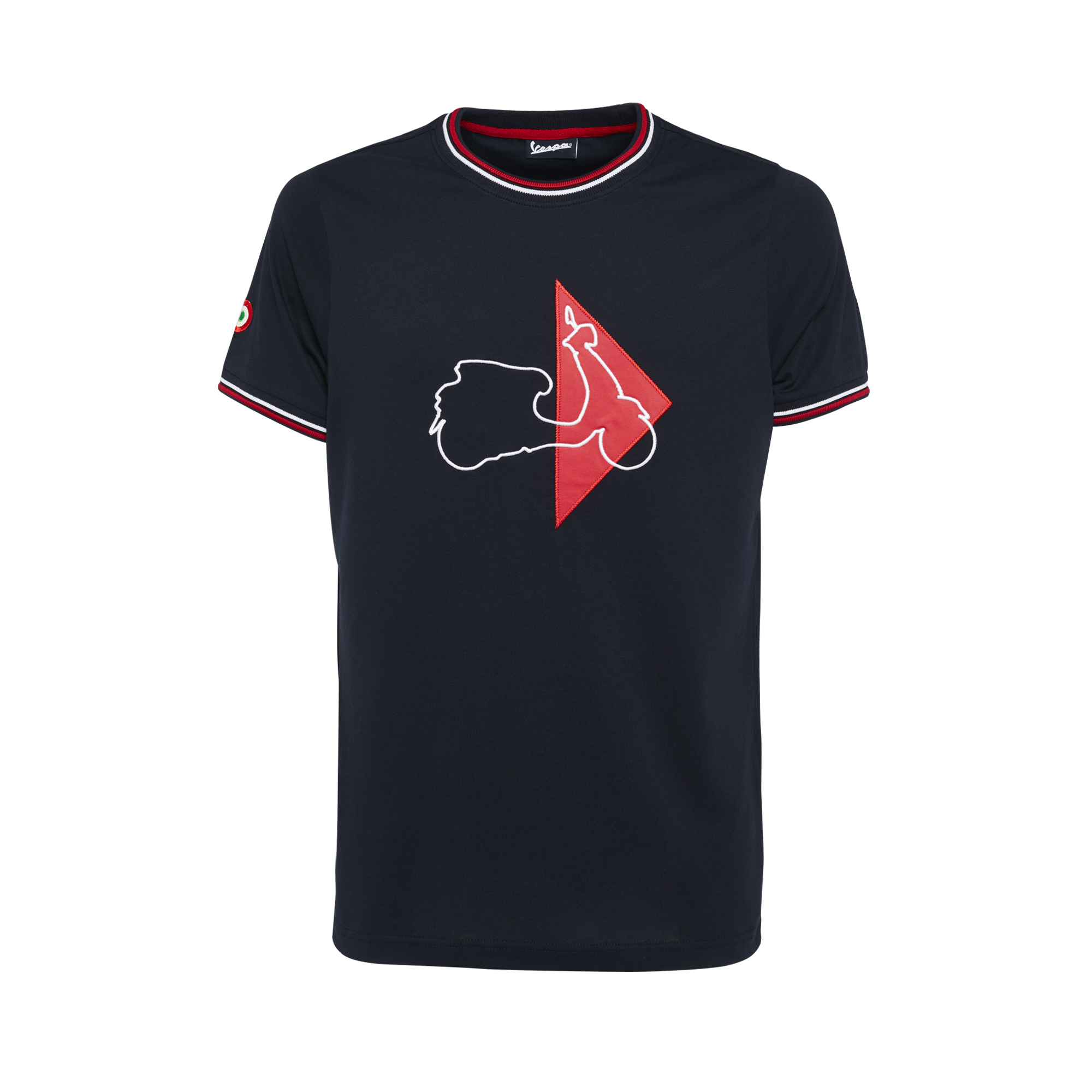 Vespa T-Shirt Modernist Heren Blauw