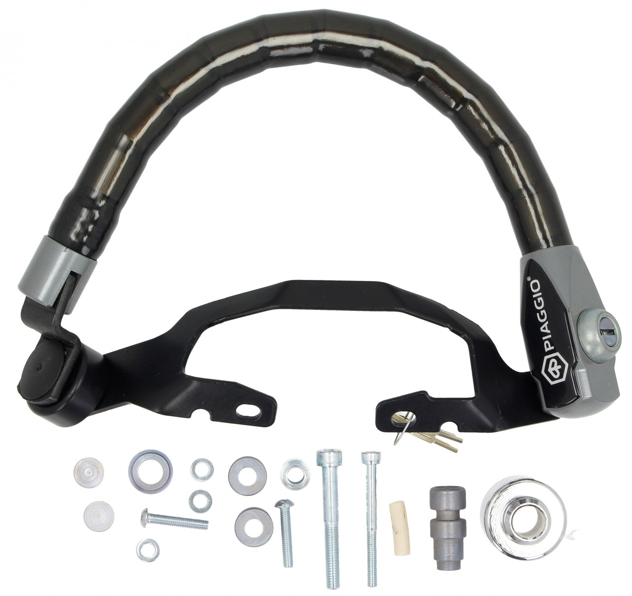Diefstalbeveiliging (zadel - stuur) standaard voor Piaggio Beverly HPE 300 / 310 / 400