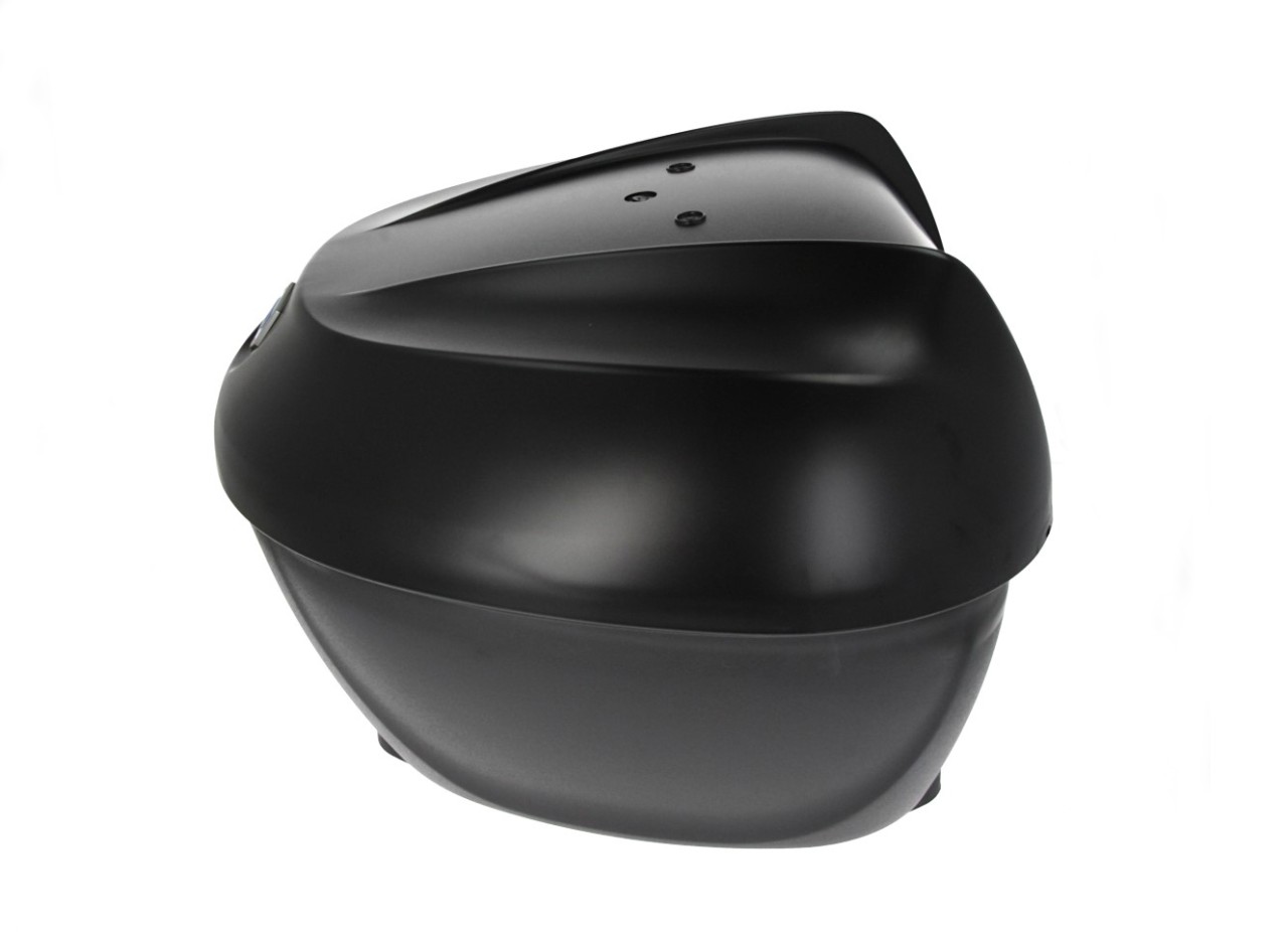 Topkoffer Kit 36 l. Zwart Meteora 93/B Origineel Piaggio voor Beverly HPE (incl. montageplaat)