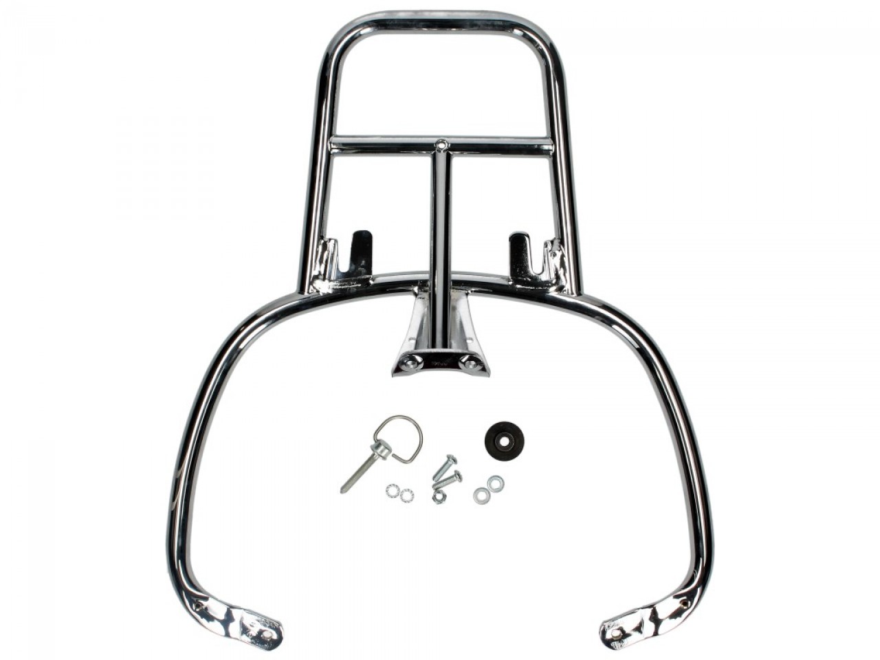 Topcase Kit 32L wit montebianco (BR/544), rugkussen donkerbruin voor PIaggio Medley 125 (24-)