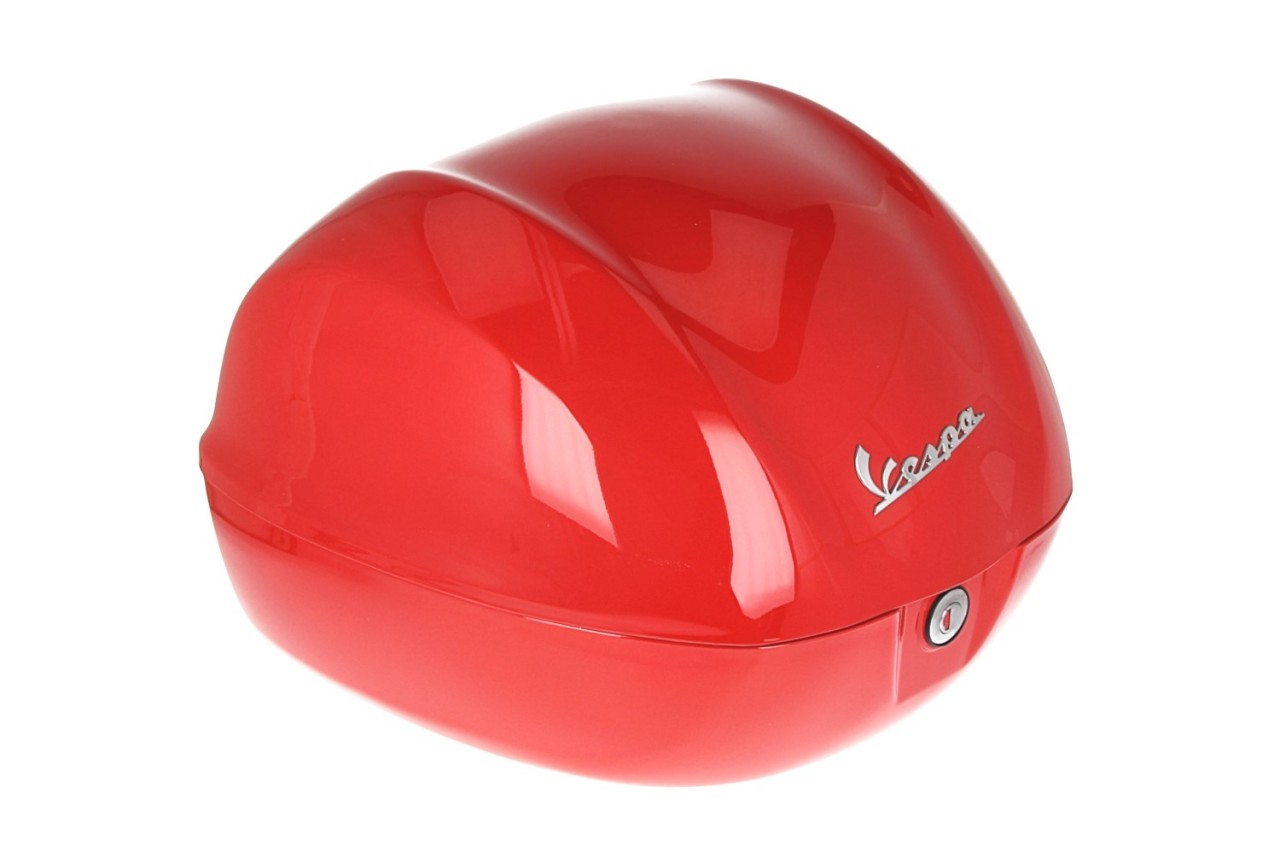 Vespa-topkoffer 32 l, glanzend rood, 894, zonder rugleuning