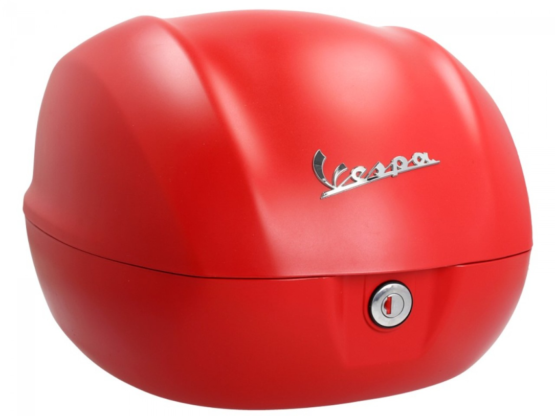 Originele topkoffer 32 l. voor Vespa Primavera rood dragon mat 896/A