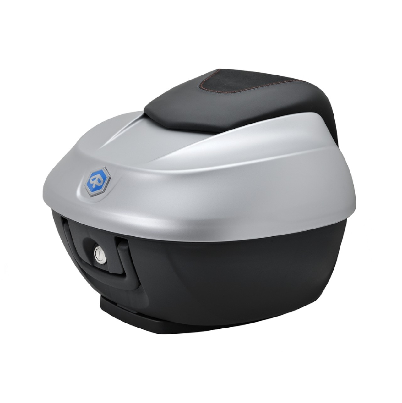 Topkoffer Kit 36 l. grijs mat 760/B Origineel Piaggio voor Beverly HPE (incl. montageplaat)