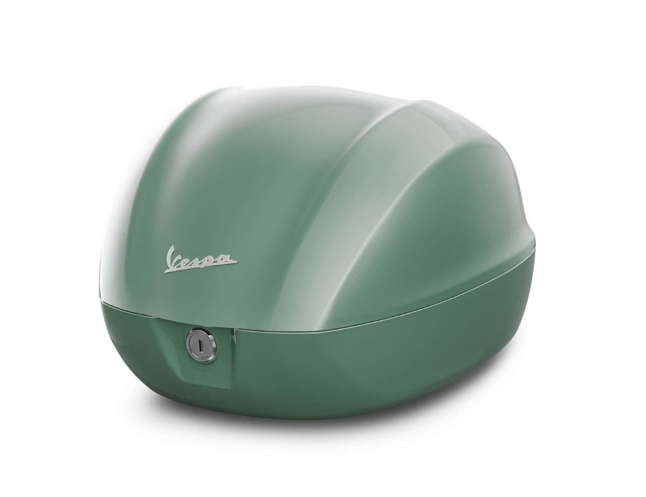 Vespa-topkoffer 32 l, glanzend groen, V33, zonder rugleuning