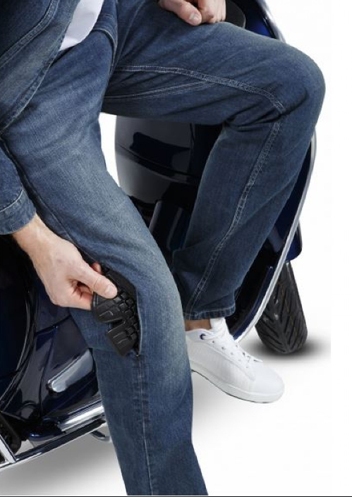 Vespa broek polyester denimblauw