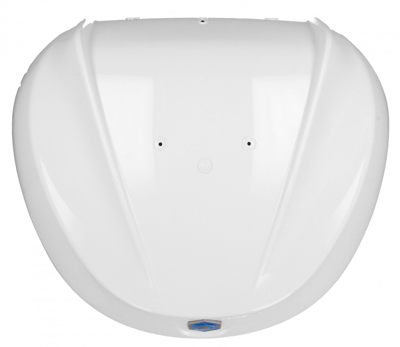 Topkoffer Kit 36 l. Wit Luna 533 Origineel Piaggio voor Beverly HPE (incl. montageplaat)