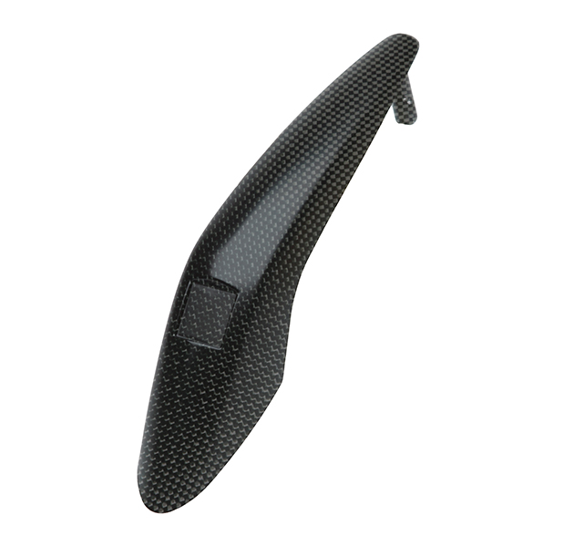Origineel Vespa sierstuk voor spatbord , carbon