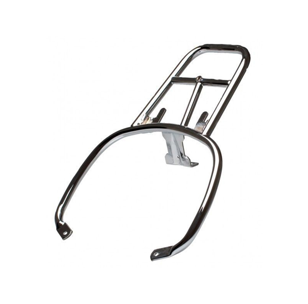 Achterbagagedrager in chroom voor Vespa Primavera / Sprint / Elettrica
