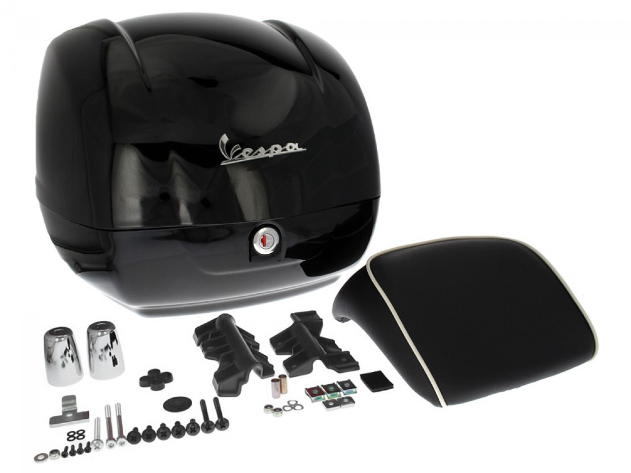 Originele topkoffer voor Vespa GTS - glanzend zwart 90, 094, uit 2014