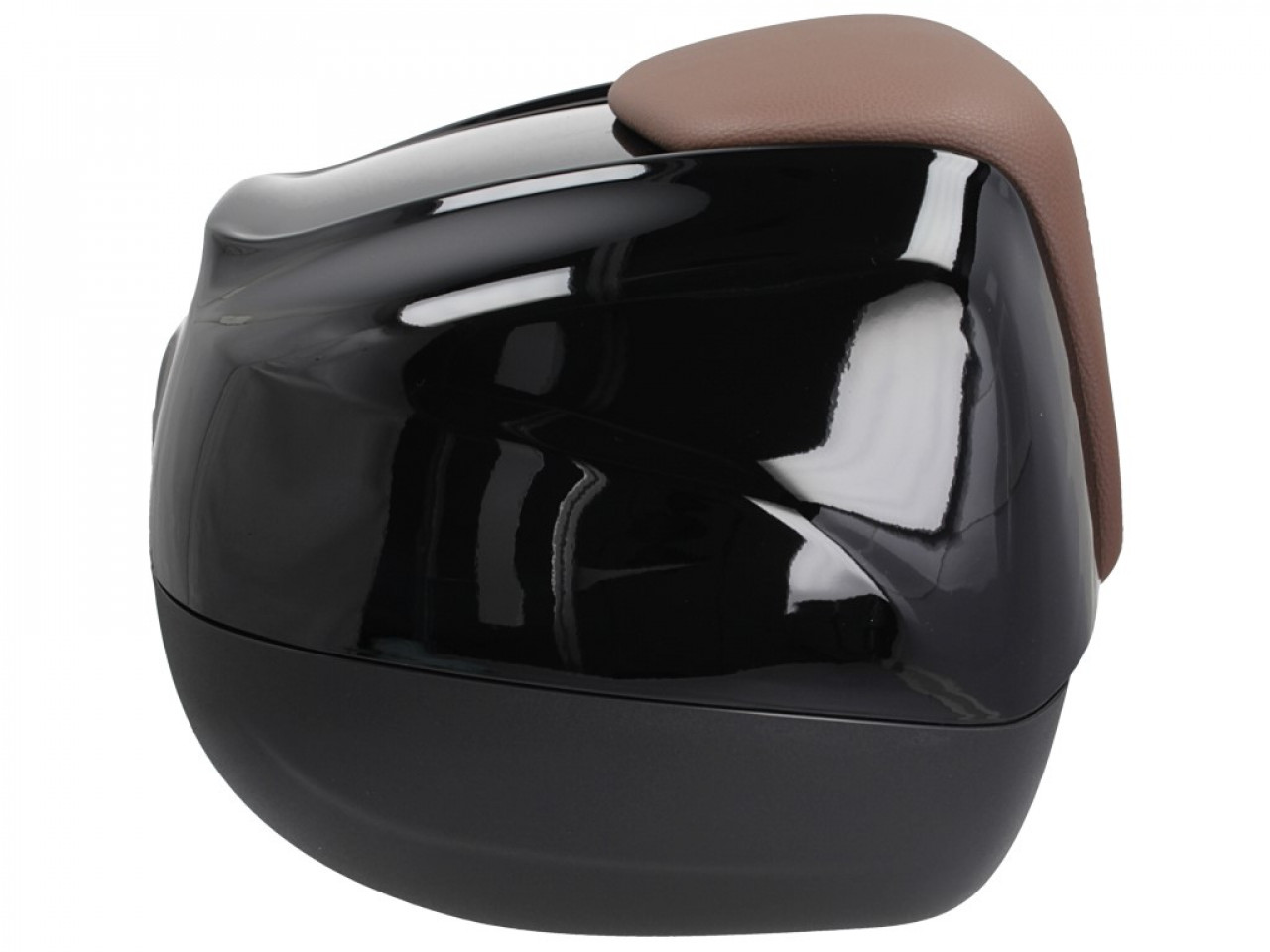 Topkoffer 37 l met rugleuning voor Piaggio Beverly 300/350 (18-20) - zwart 90/B