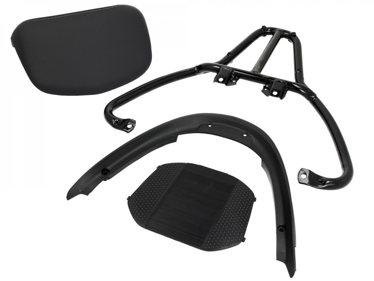 Top Case Kit (incl. bevestigingsplaat), 37 l, grijs voor Piaggio MP3 125 / 300 / Sport HPE