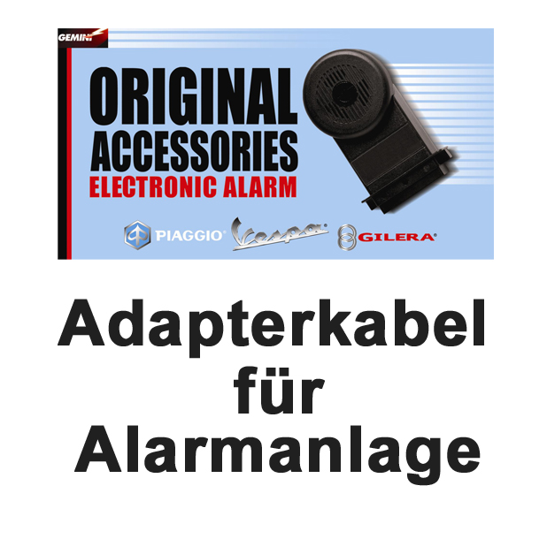 Adapterkabel alarmsysteem E-Power Vespa GT / GTS / Super