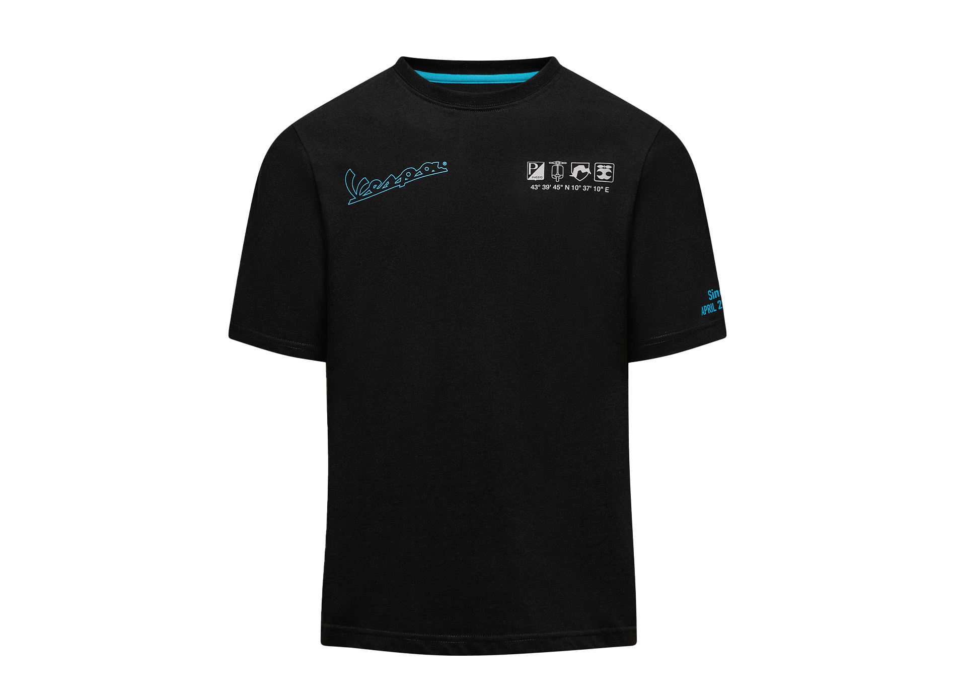 Vespa T-shirt zwart DEC collectie