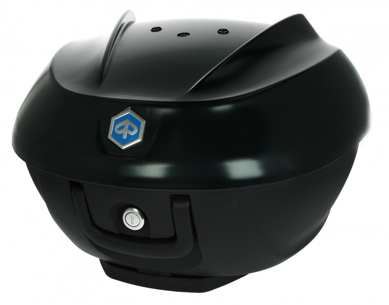 Topkoffer Kit 36 l. zwart mat metallic N12 Origineel Piaggio voor Beverly HPE (incl. montageplaat)