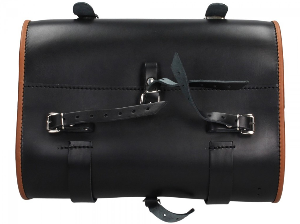 Originele Vespa lederen tas - Zwart
