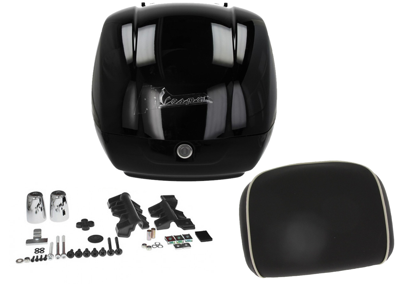 Originele topkoffer voor Vespa GTS Super - glanzend zwart 094 2022-