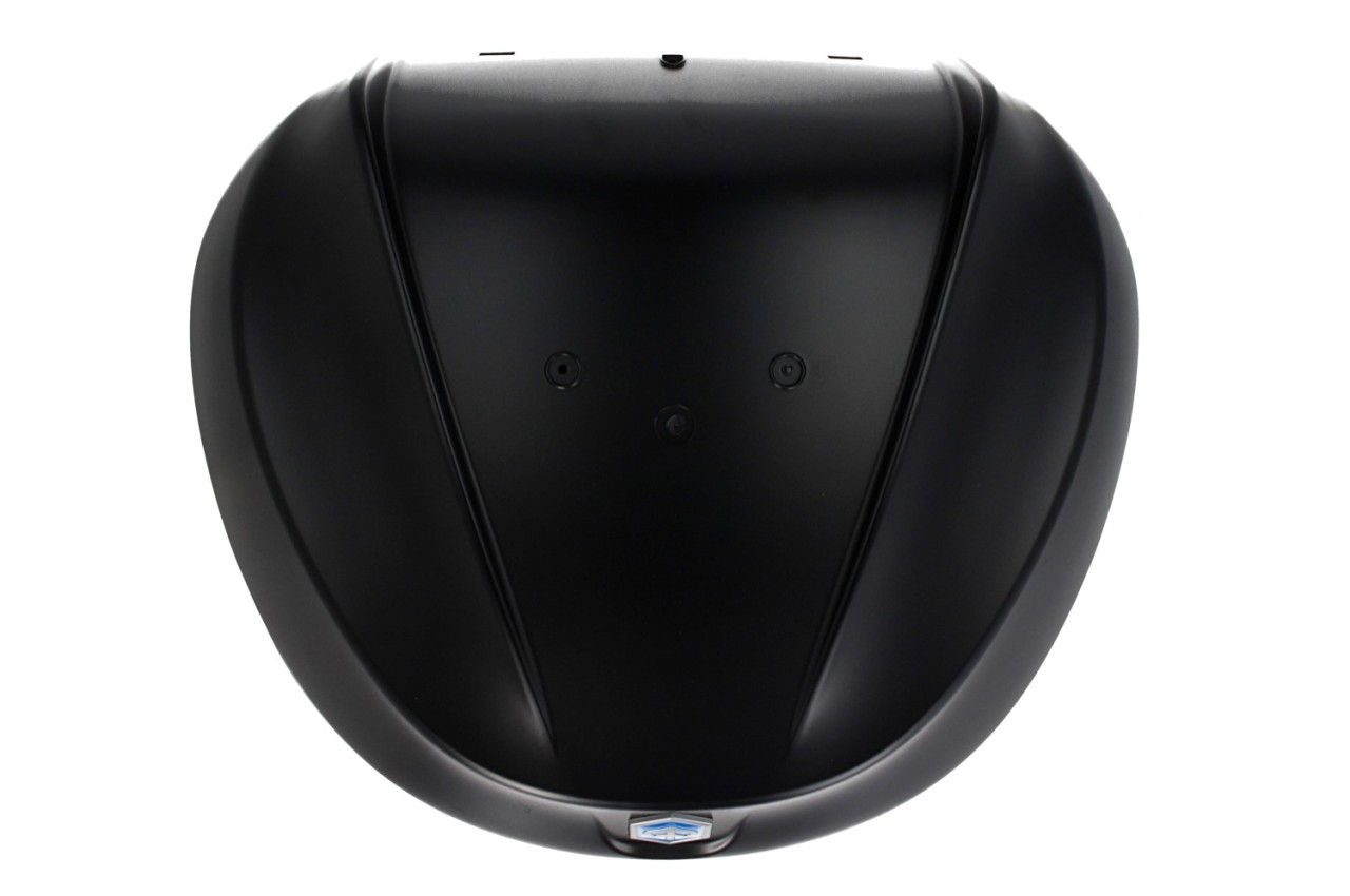 Topkoffer Kit 36 l. Zwart Meteora 93/B Origineel Piaggio voor Beverly HPE (incl. montageplaat)