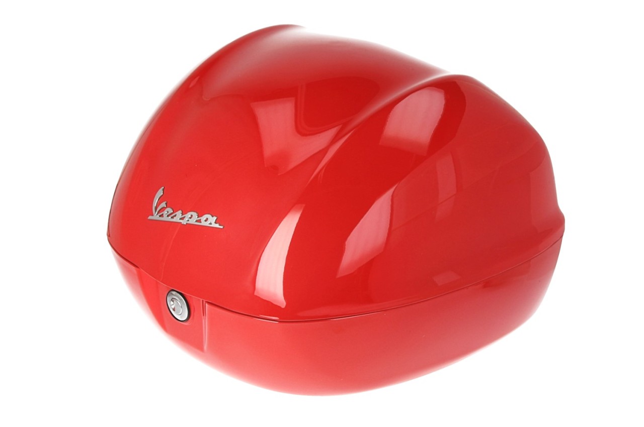 Vespa-topkoffer 32 l, glanzend rood, 894, zonder rugleuning