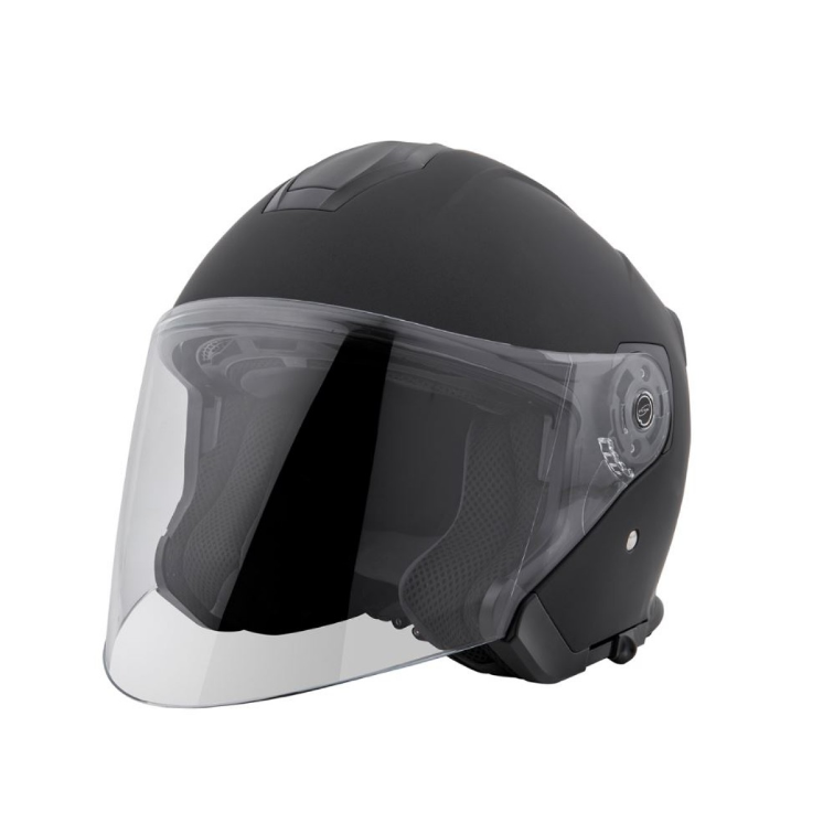 Piaggio PFJ Jet helm zwart, mat