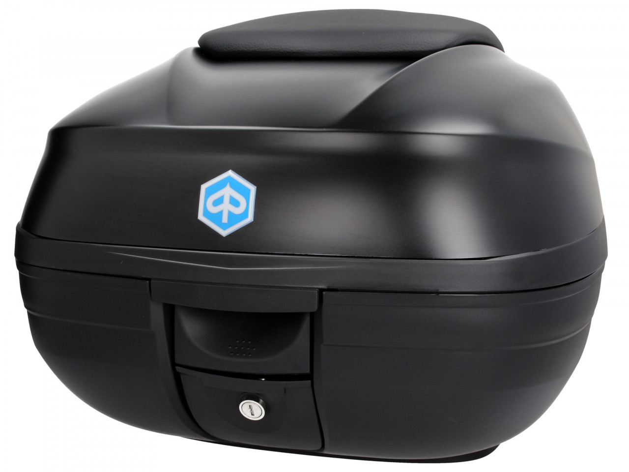 Topkoffer, 37 l, (NO_black matt 93/B) incl. rugkussen voor Piaggio MP3 500 Sport Advance HPE