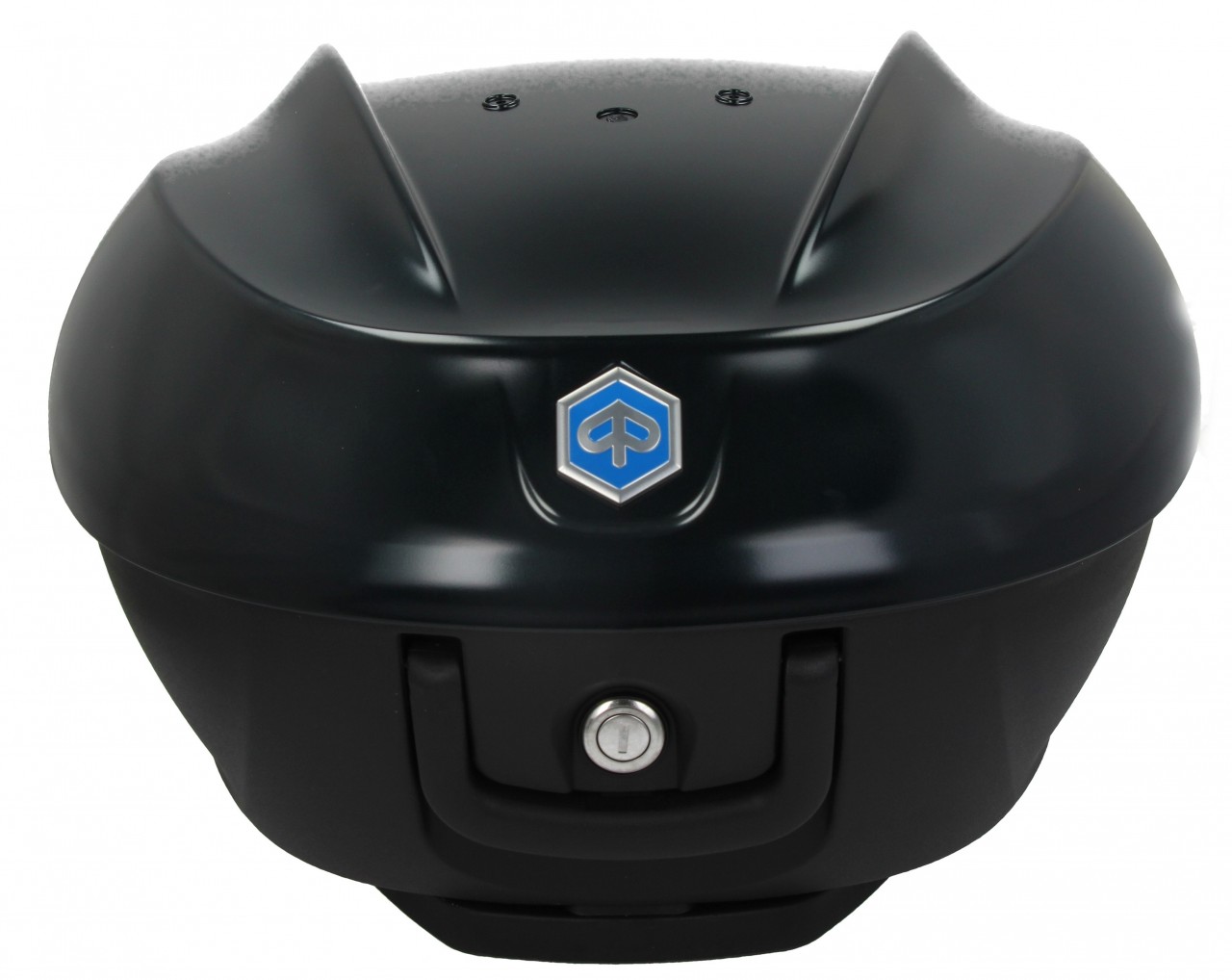 Topkoffer Kit 36 l. zwart mat metallic N12 Origineel Piaggio voor Beverly HPE (incl. montageplaat)