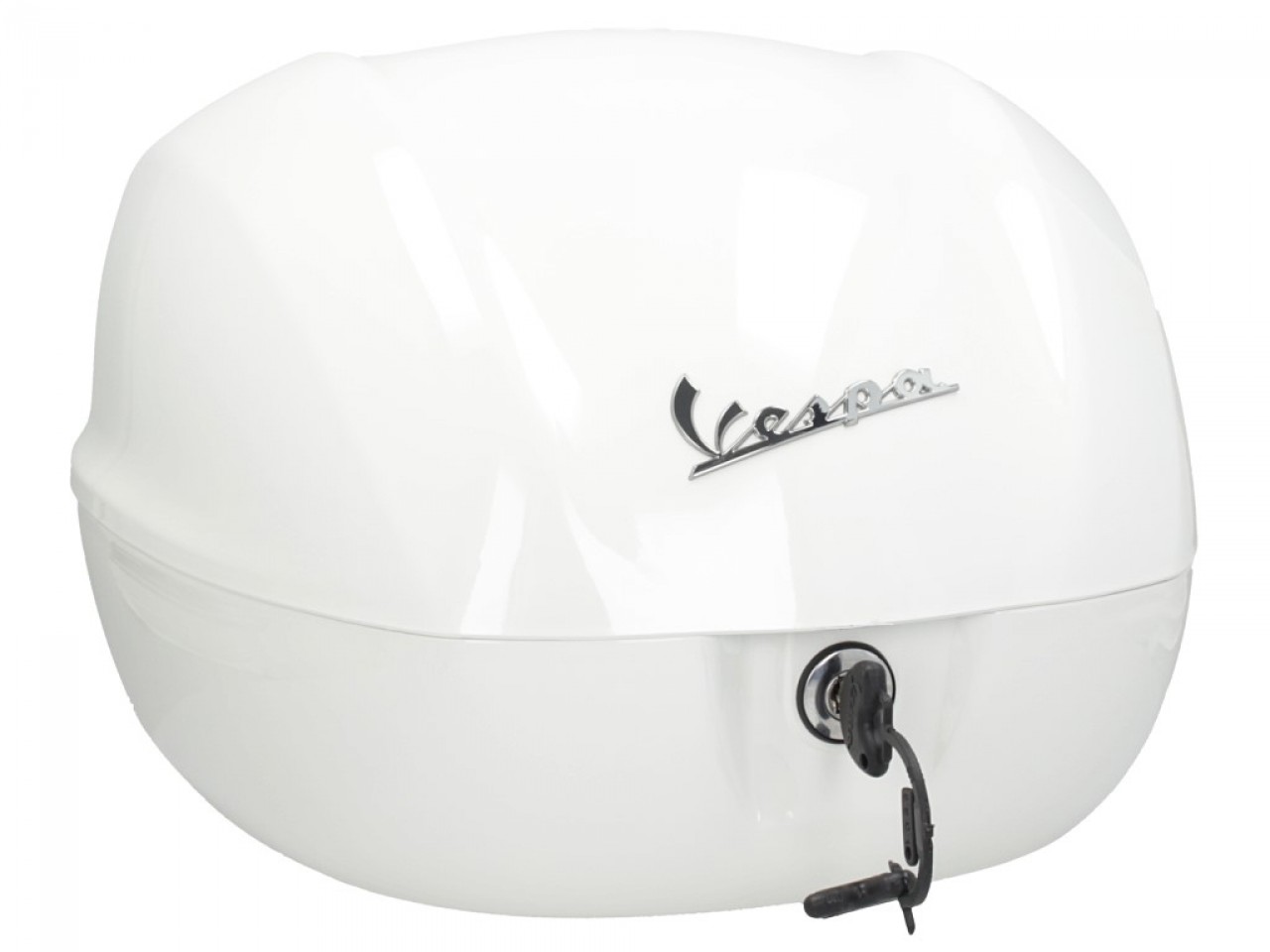 Vespa-topkoffer 32 l, glanzend wit 544, zonder rugleuning