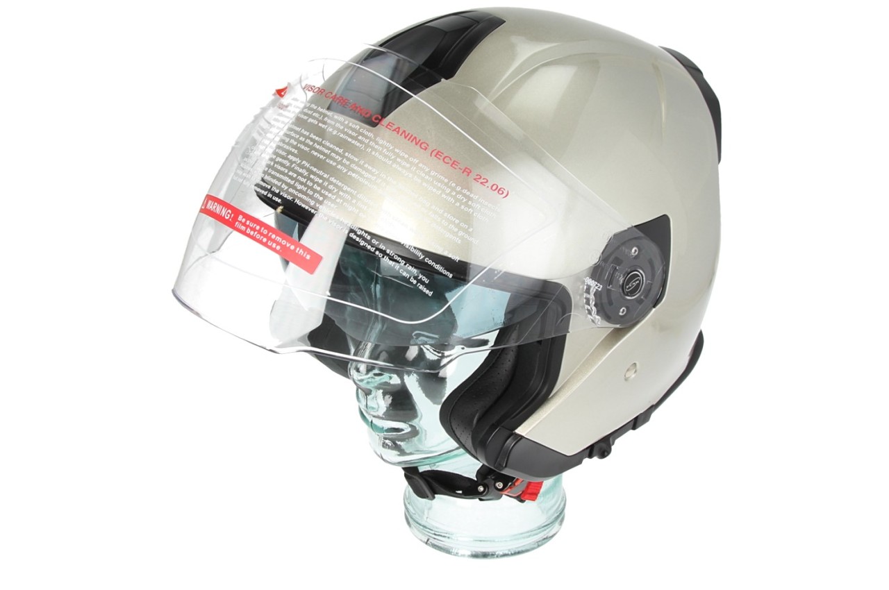 Piaggio Jet Helm Volledig Jet PFJ grijs glanzend