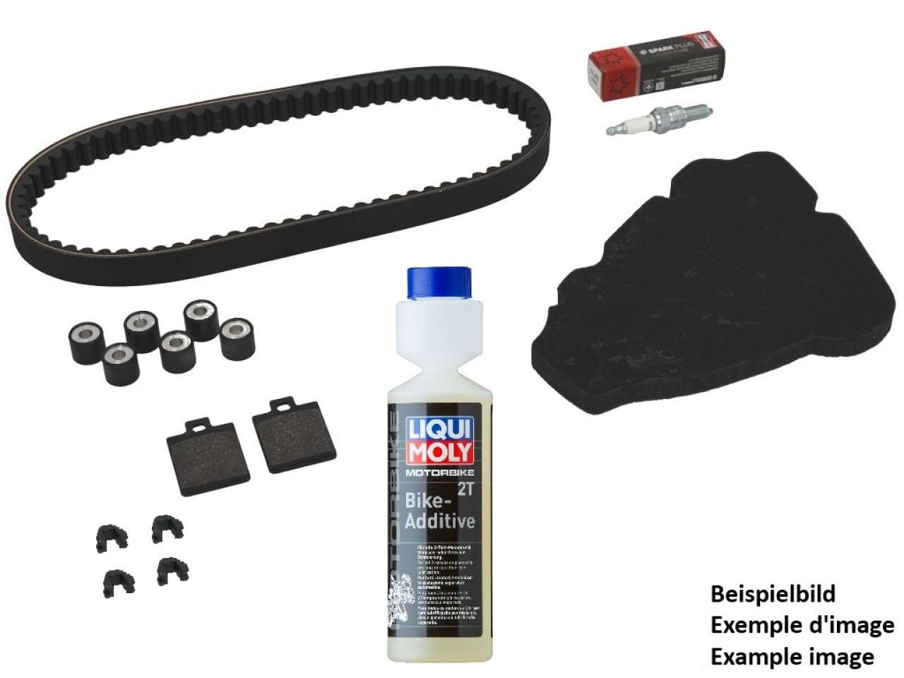 Premium inspectiekit (OEM) met remblokken + additief Piaggio Beverly 300 HPE 2021-2024
