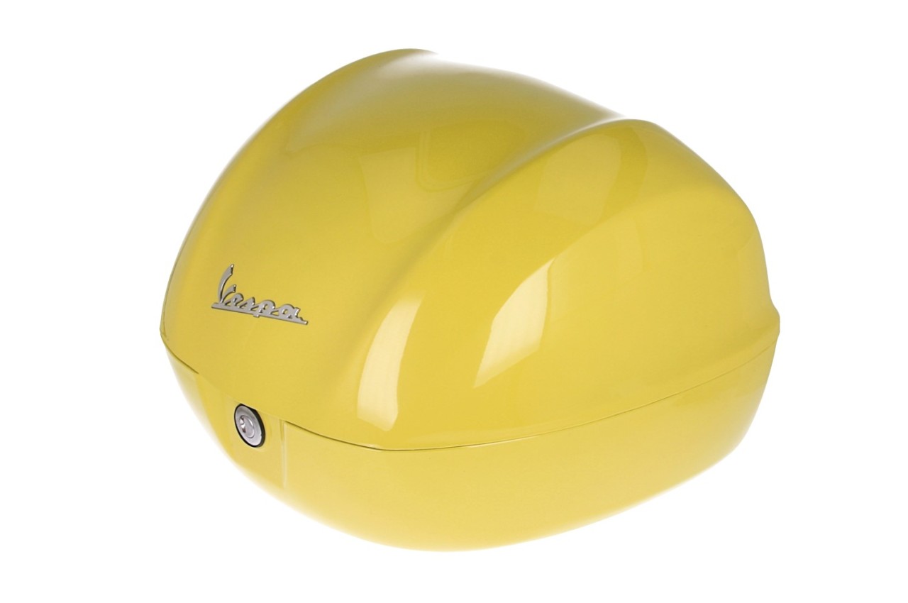 Vespa-topkoffer 32 l, glanzend geel, L08, zonder rugleuning