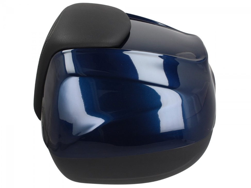 Topkoffer 37 l met rugleuning voor Piaggio Medley 125/150 (16-18) - blue midnight 222/A