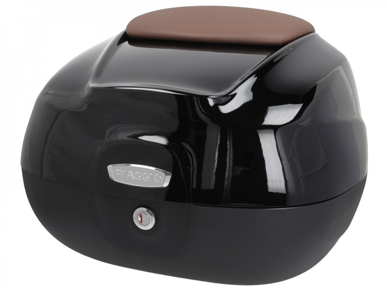 Topkoffer 37 l met rugleuning voor Piaggio Beverly 300/350 (18-20) - zwart 90/B