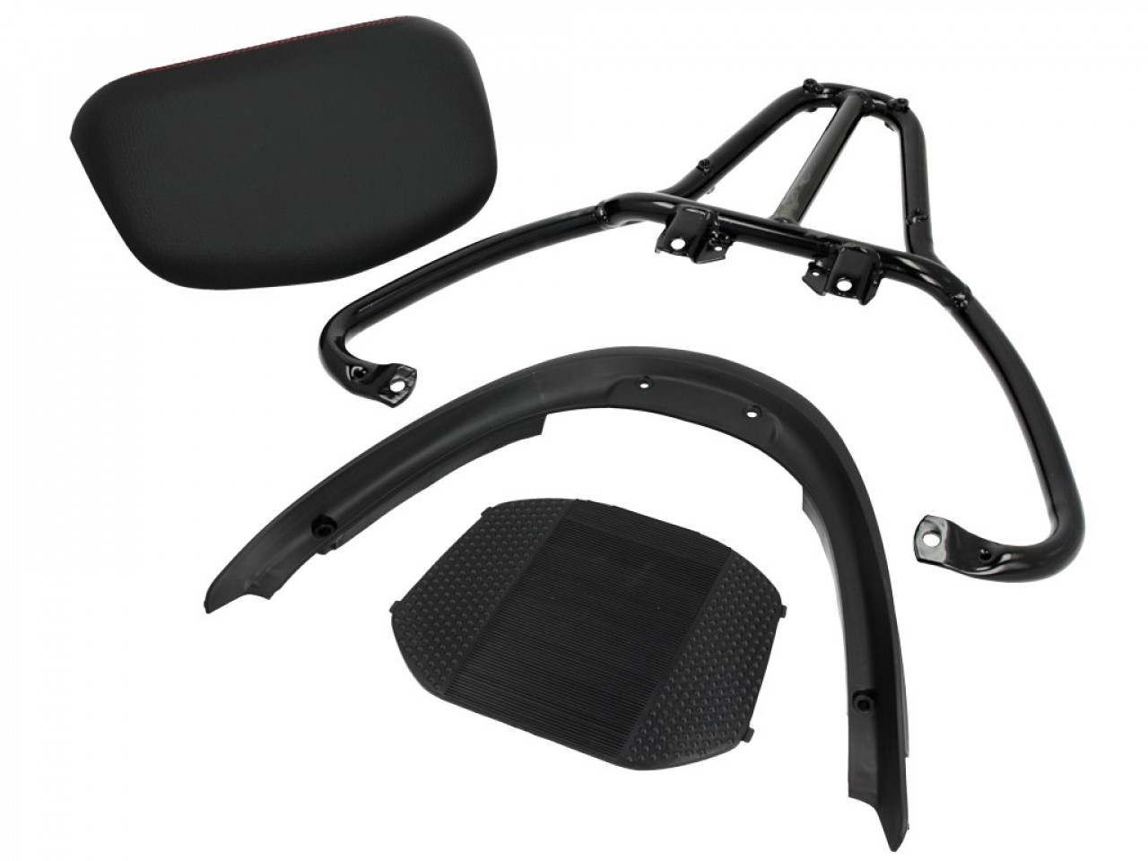 Top Case Kit (incl. bevestigingsplaat), 37 l, grijs voor Piaggio MP3 125 / 300 / Sport HPE