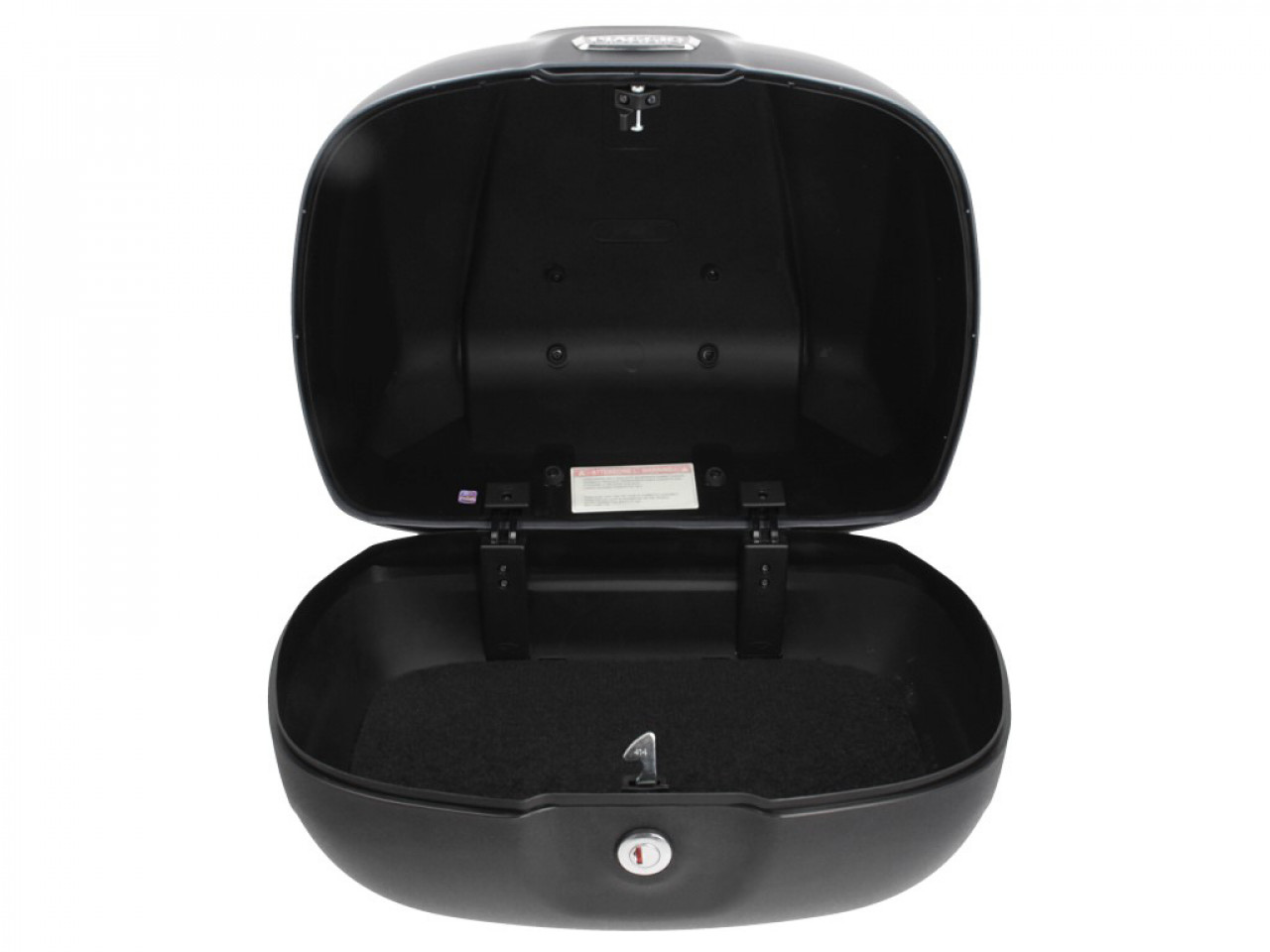Topkoffer 37 l met rugleuning voor Piaggio Beverly 300/350 (18-20) - zwart 90/B