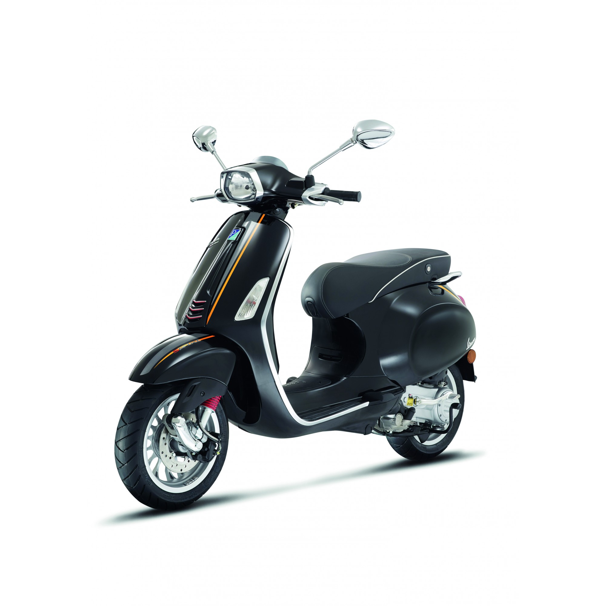 Originele Vespa Sprint stickerset Sport grijs/oranje