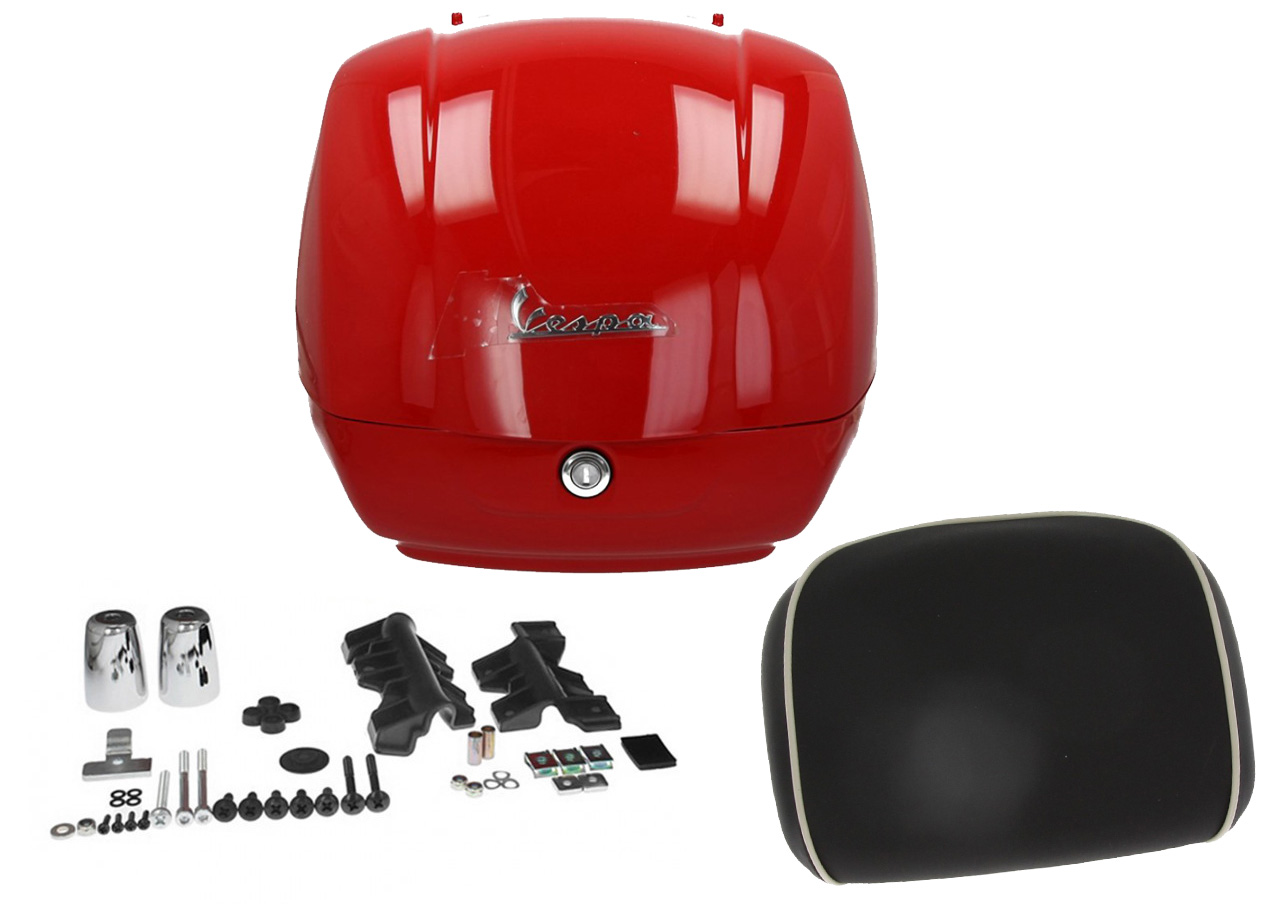 Originele topkoffer voor Vespa GTS - rode draak / passione / 894