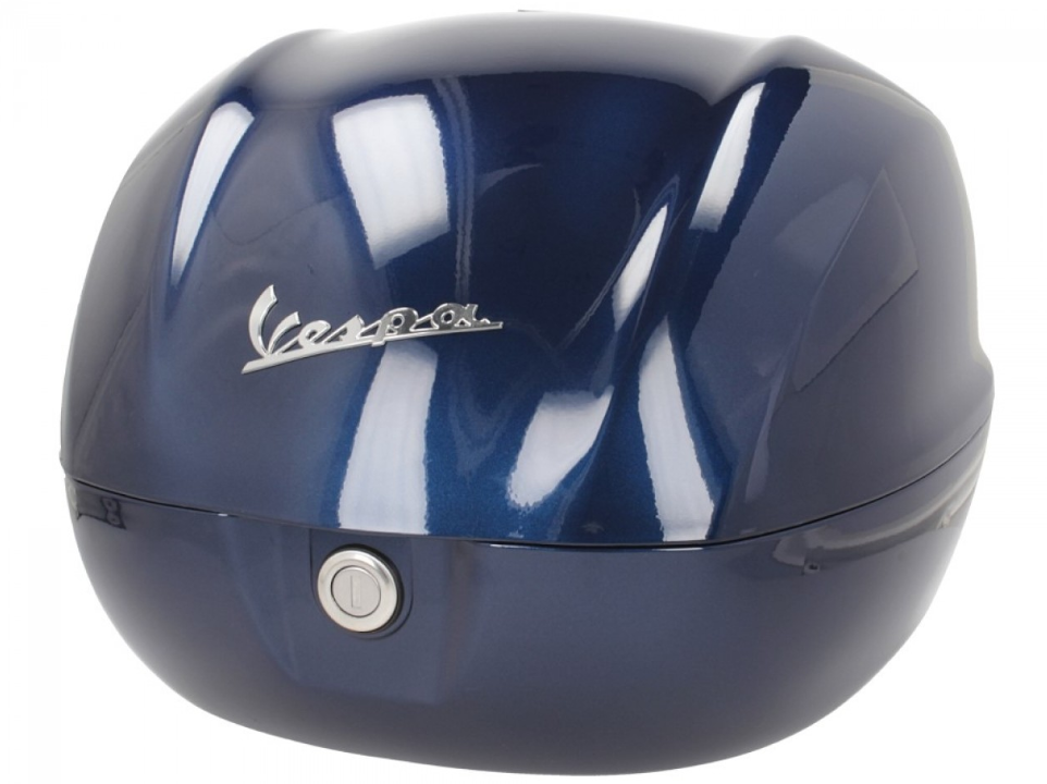 Vespa-topkoffer 32 l, glanzend blauw 222/A, zonder rugleuning