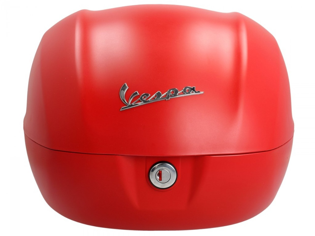 Originele topkoffer 32 l. voor Vespa Primavera rood dragon mat 896/A