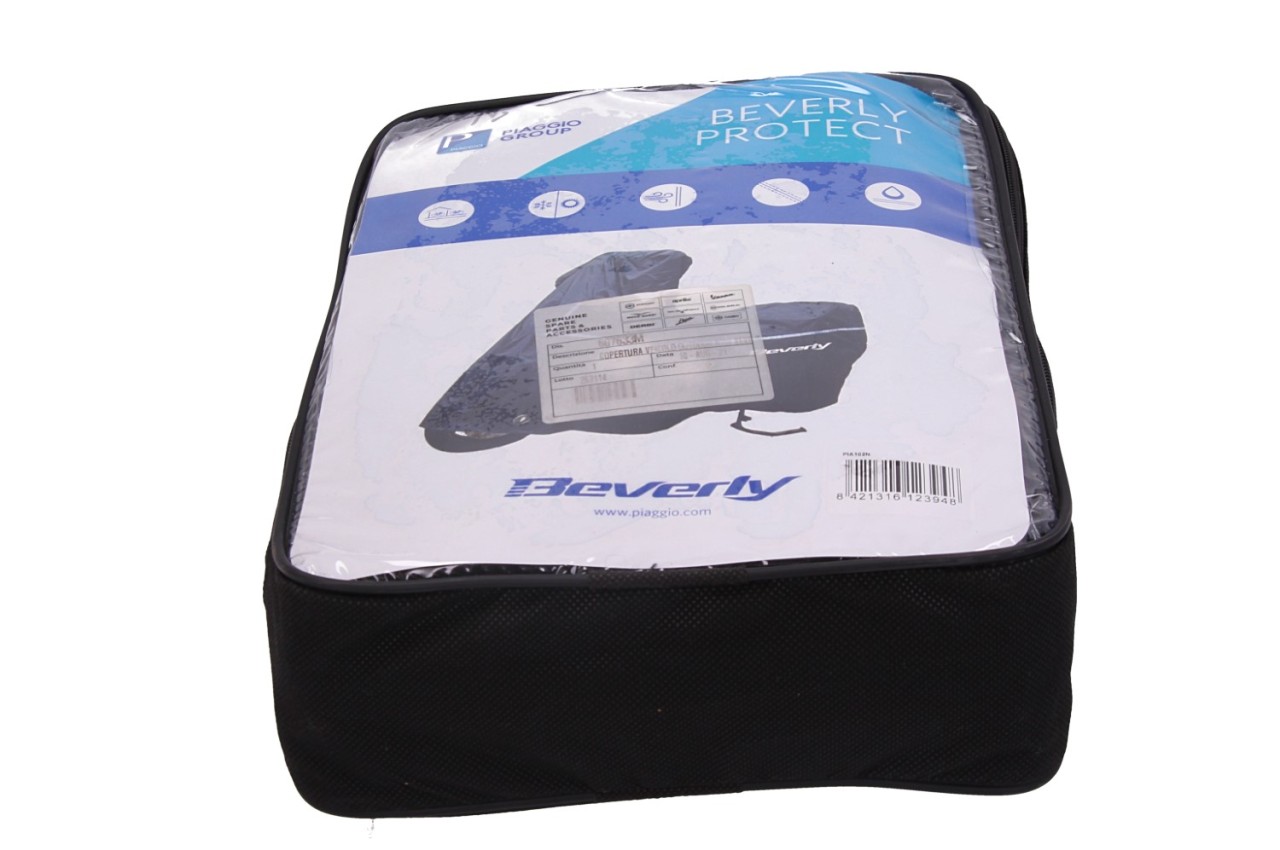 Inklapbare garage voor buiten zwart voor Piaggio Beverly HPE 300 / 310 / 400