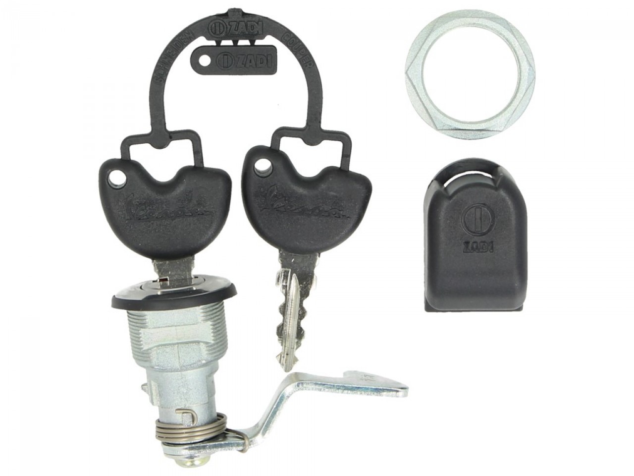 Vervangend slot voor Vespa GTS topkoffers